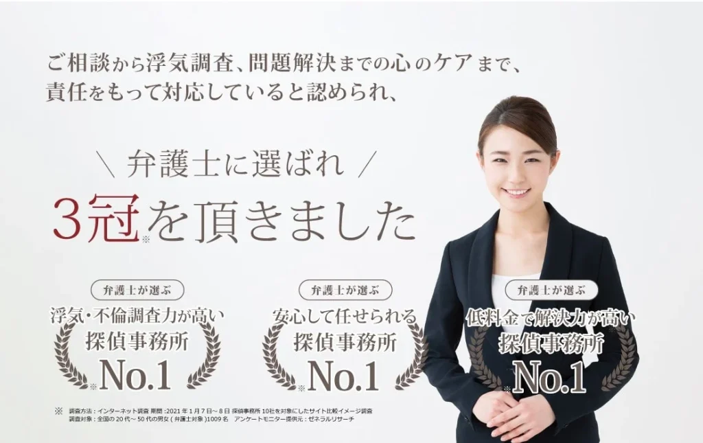 全国の弁護士に選ばれ 3部門で「No.1」になりました